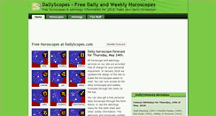 Desktop Screenshot of dailyscopes.com